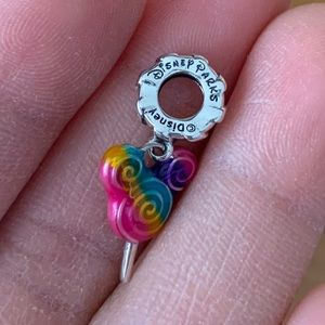 NWOT Disney Parks, Disney Mickey Mouse Rainbow Lollipop Candy Dangle Charm